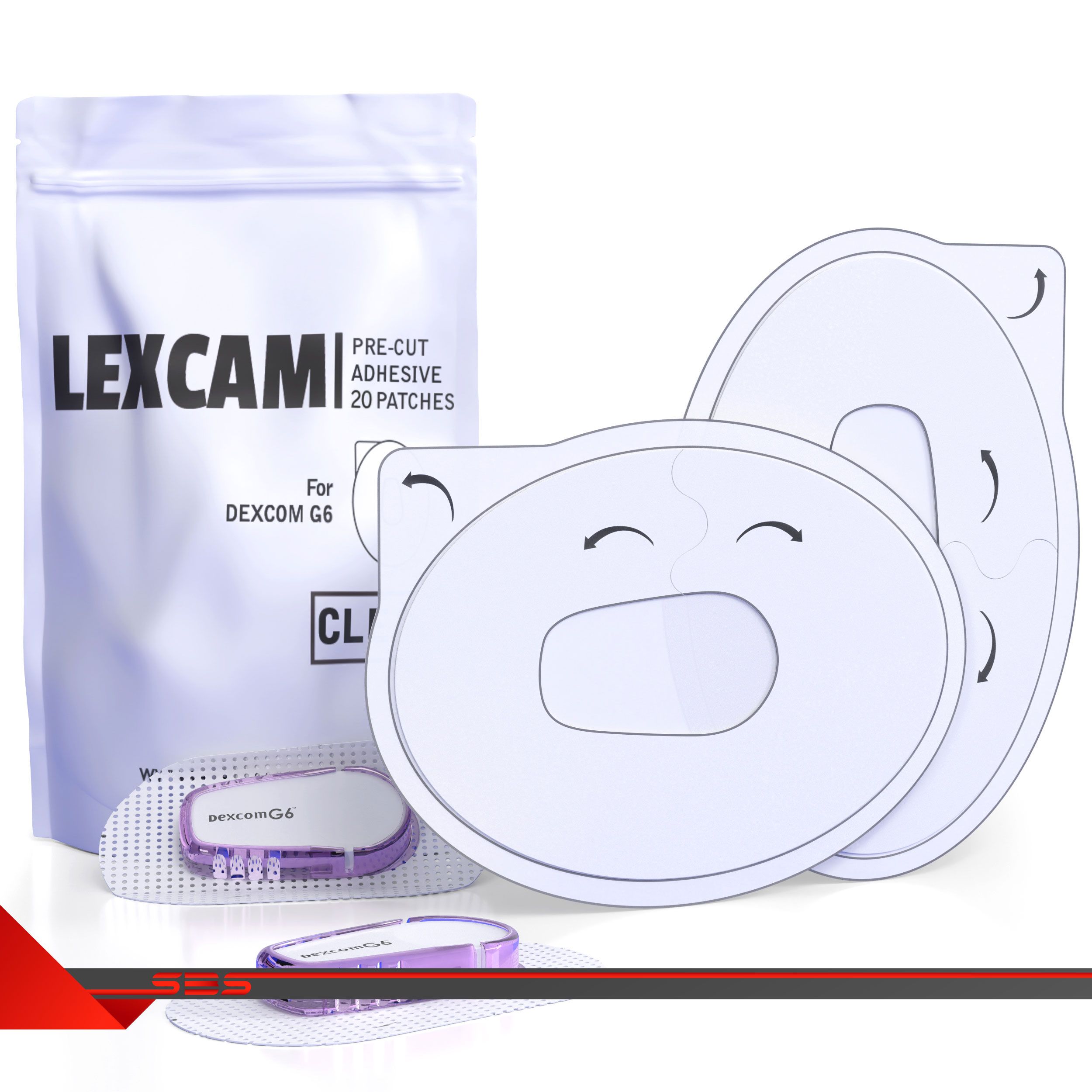 Клейкий патч для Dexcom G6 (for Lexcam)